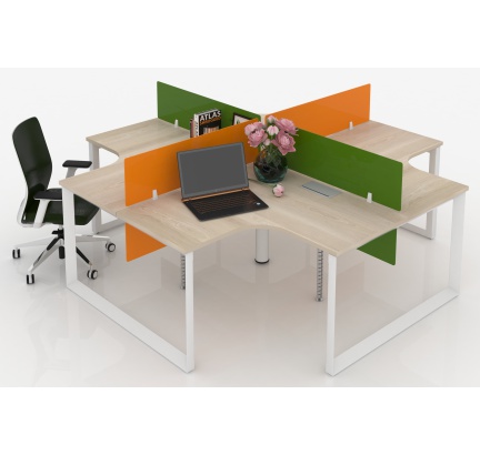 Chân tam giác quỳ 4 chổ ngồi - bàn 4 góc ( 2400 x2400 & 2800 x 2800)