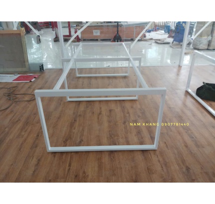 Chân 25x50 trên 50x50 khung hình chữ nhật - Bàn 4 chỗ ngồi