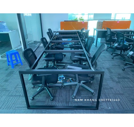 Chân 25x50 trên 50x50 khung hình chữ nhật - Bàn 4 chỗ ngồi 