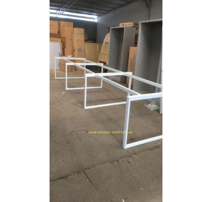 Chân 25x50 trên 50x50 khung hình chữ nhật - Bàn 6 chỗ ngồi