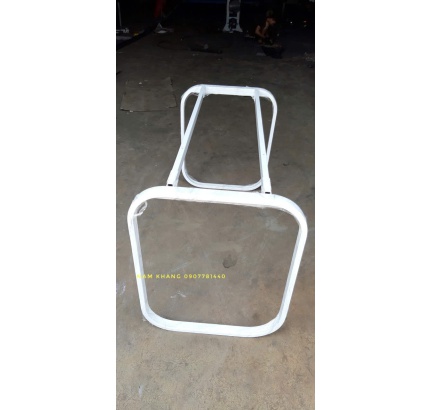 Chân 25x50 uốn cong- chân bàn nhân viên