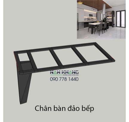 Chân bàn ăn đảo bếp CBA-84