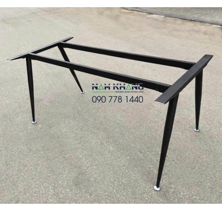 Chân côn C-style - Chân bàn nhân viên cụm 2 chỗ 