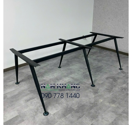 Chân côn C-style - Chân bàn nhân viên cụm 4 chỗ