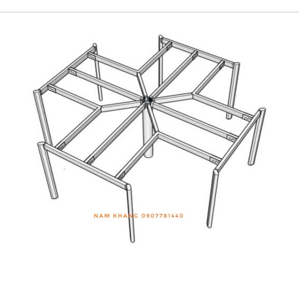 Chân OVAL 4 người 4 góc 