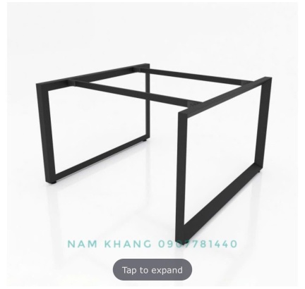 Chân tam giác quỳ - chân bàn cụm 2 chỗ ngồi