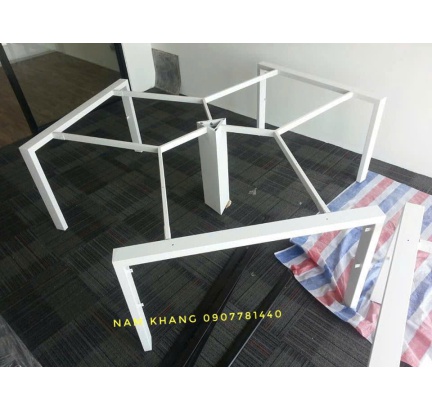 Chân vuông 25x50khung U  - bàn Bummarang