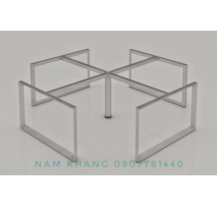Khung chân tam giác quỳ 4 chổ ngồi - bàn 4 góc ( 2400 x2400 & 2800 x 2800)
