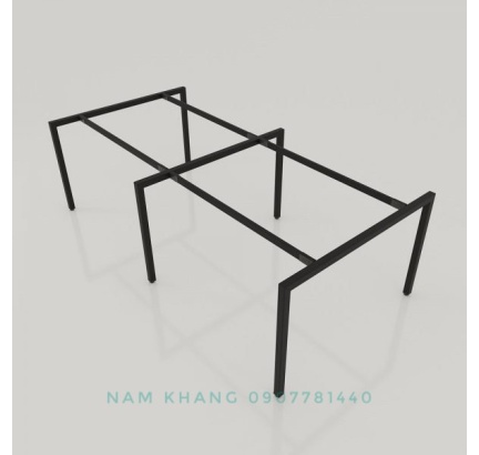 Khung chân vuông 4 người ngồi đối diện ( 1200 x 2400 & 1200 x 2000)