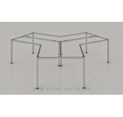 Khung chân vuông 3 người ngồi - bàn 120 độ