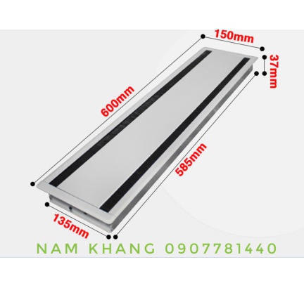 Nắp nhôm mở 2 chiều A43 (600X150)