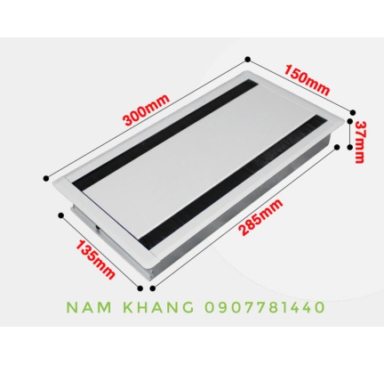 Nắp nhôm mở 2 chiều A43 (300X150)
