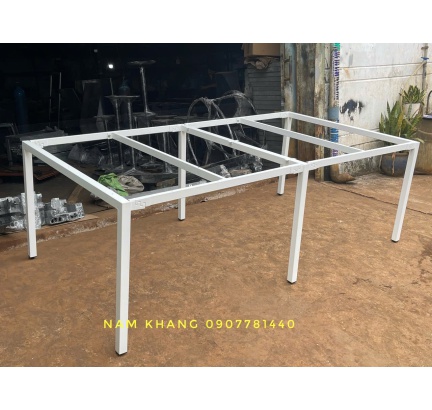 Chân bàn nhân viên khung U - Chân bàn nhân viên cụm 4 chỗ